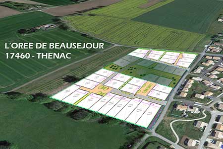 Lotissement L’Orée de Beauséjour à THENAC | 
                 INNOV’Atlantique Terrains viabilisés construction maisons individuelles Charente Maritime
