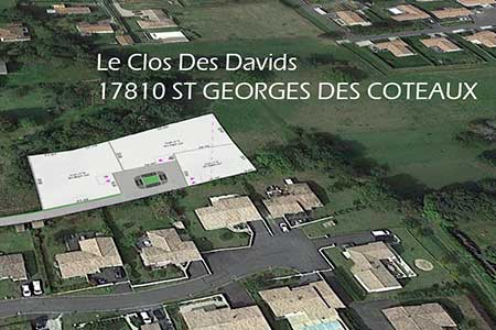 le Clos des Davids 17810 St Georges des Côteaux | 
                 INNOV’Atlantique Terrains viabilisés construction maisons individuelles Charente Maritime