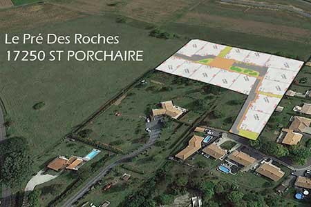 le Pré des Roches 17250 ST PORCHAIRE | 
                 INNOV’Atlantique Terrains viabilisés construction maisons individuelles Charente Maritime